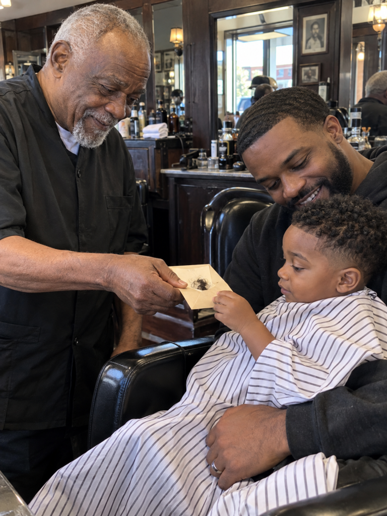 The Barber Who Kept a First Haircut – Black American emotional story