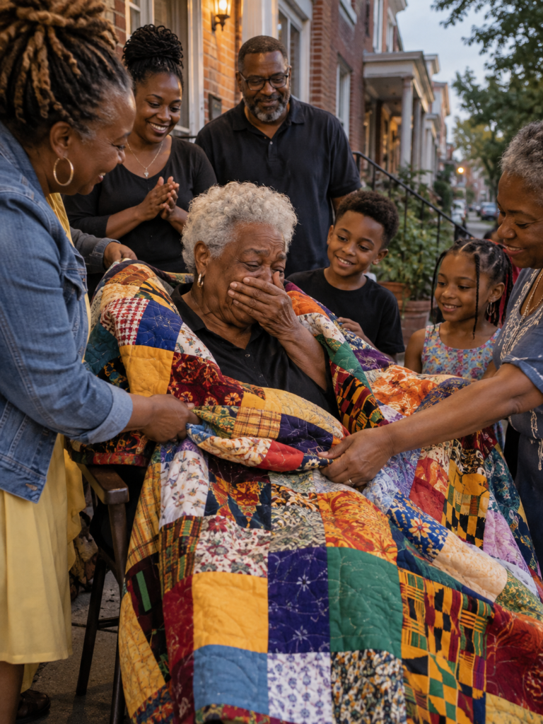 The Quilt Signed by the Whole Block – Black American emotional story